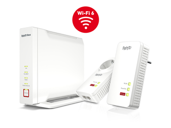FRITZ!Box 4060 WAN Wi-Fi 6 MESH + FRITZ!Powerline 1260 (+Wi-Fi) MESH